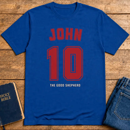 John 10 The Good Shepherd T-Shirt - Royal