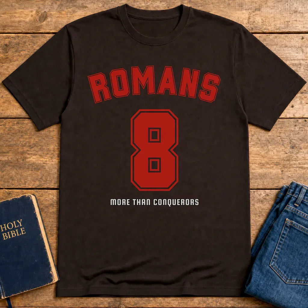 Romans 8 Victory T-Shirt - Dark Chocolate