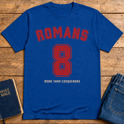 Romans 8 Victory T-Shirt - Royal