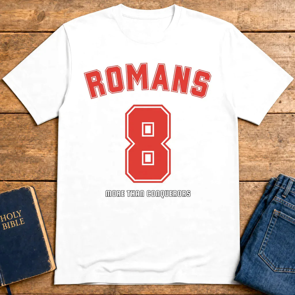 Romans 8 Victory T-Shirt - White