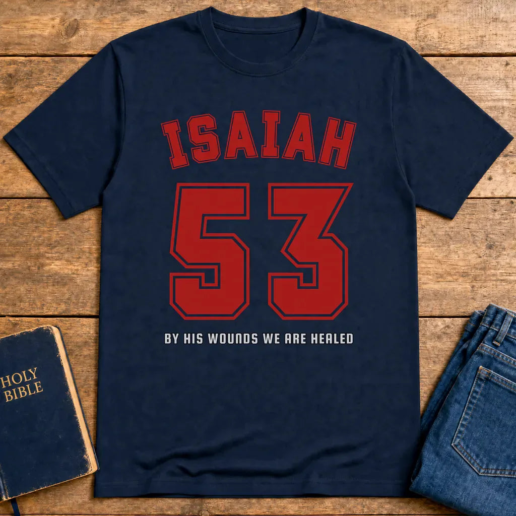 Isaiah 53 Victory T-Shirt - Navy