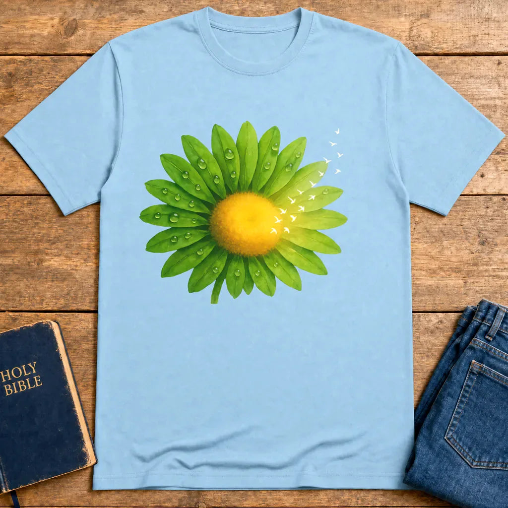 Bloom and Soar T-Shirt - Light Blue