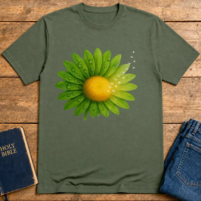 Bloom and Soar T-Shirt - Military Green