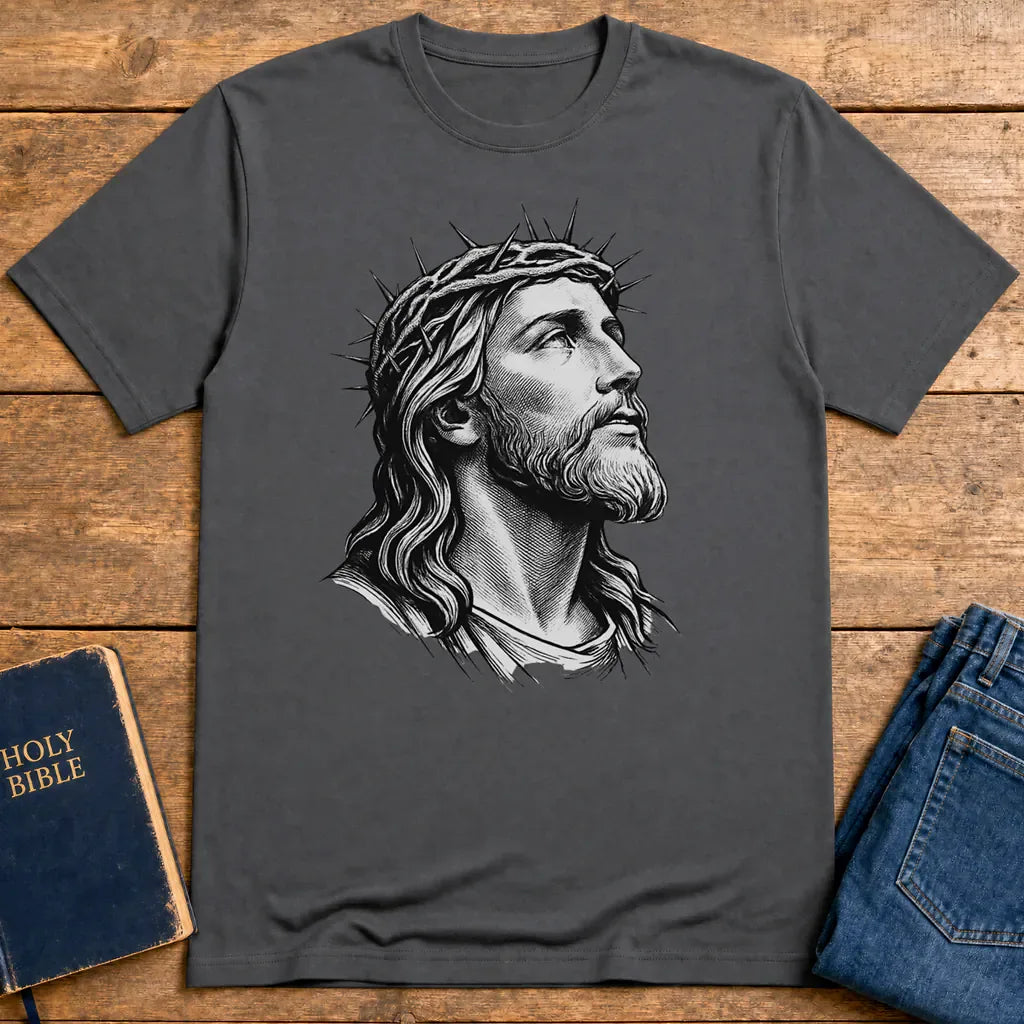 Crowned Savior T-Shirt - Charcoal