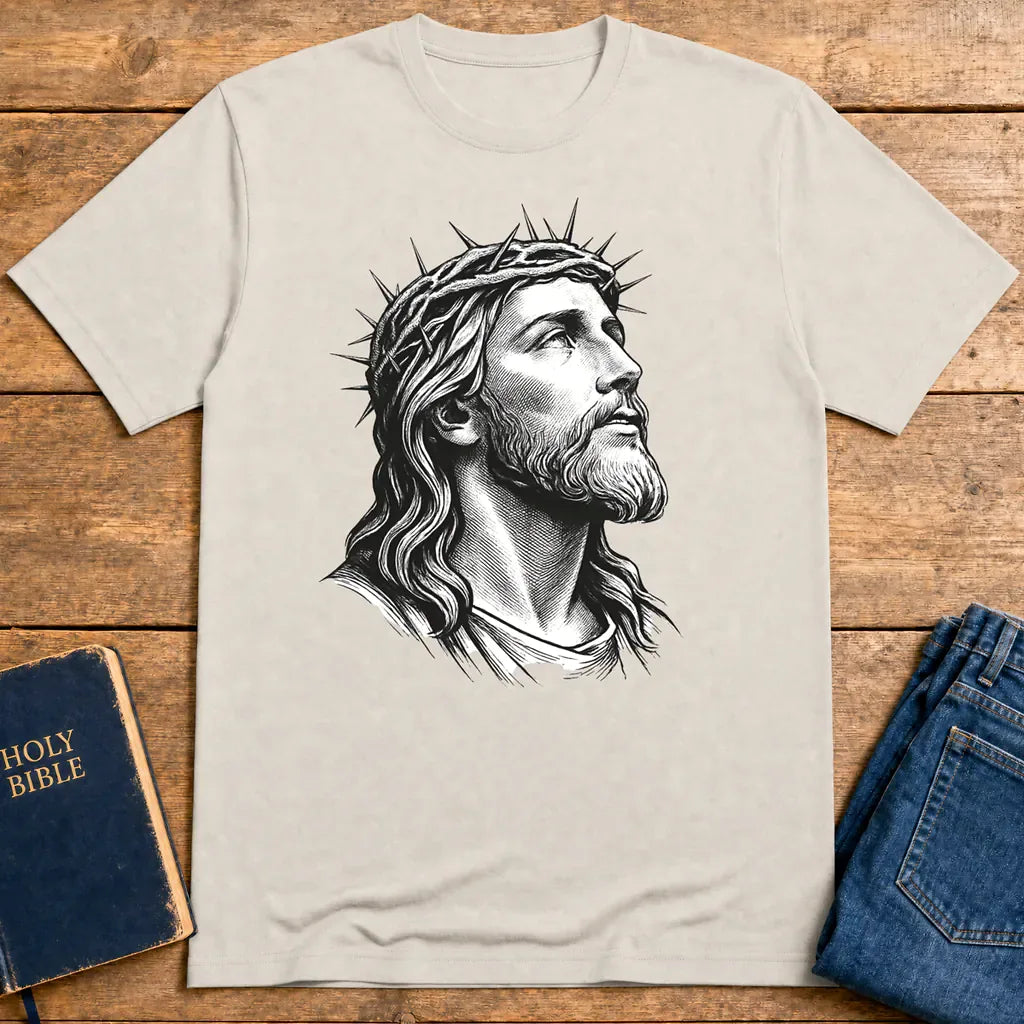 Crowned Savior T-Shirt - Ice Grey