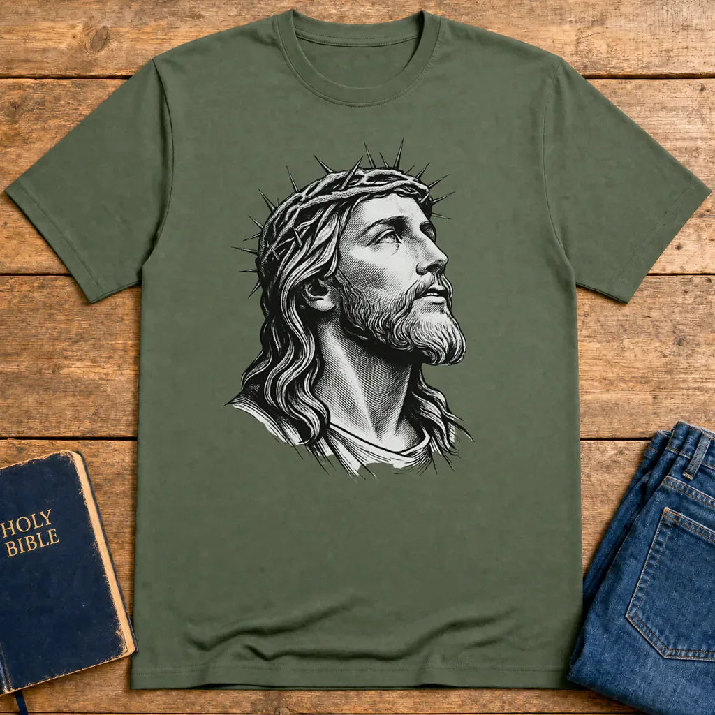 Crowned Savior T-Shirt - Military Green