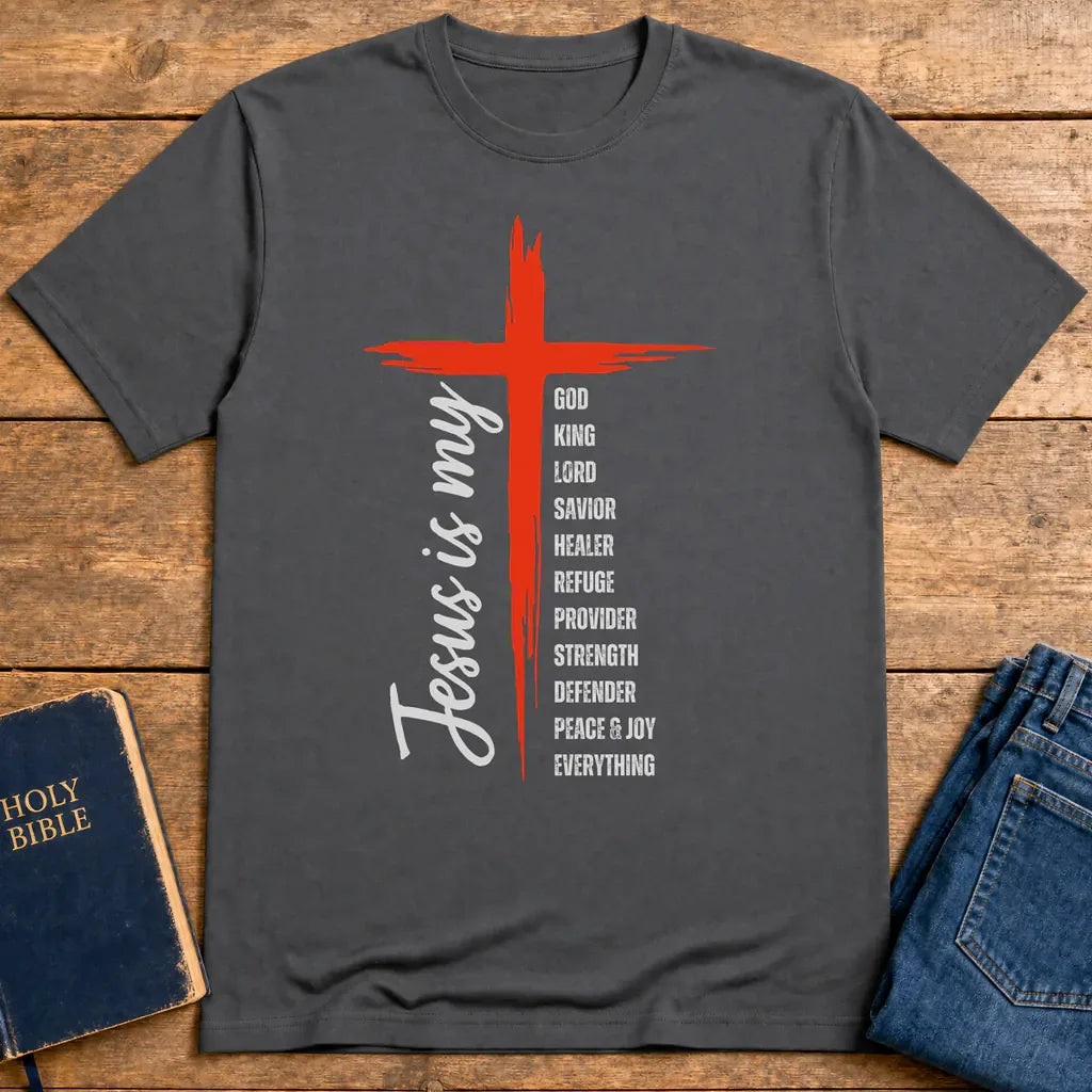 Jesus Is My Everything T-Shirt - Charcoal