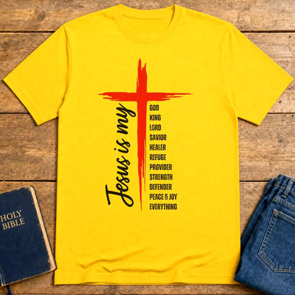 Jesus Is My Everything T-Shirt - Daisy