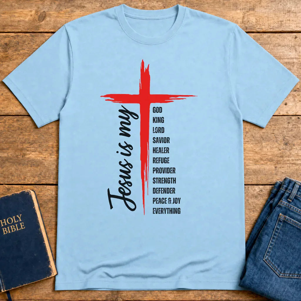 Jesus Is My Everything T-Shirt - Light Blue