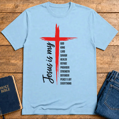 Jesus Is My Everything T-Shirt - Light Blue