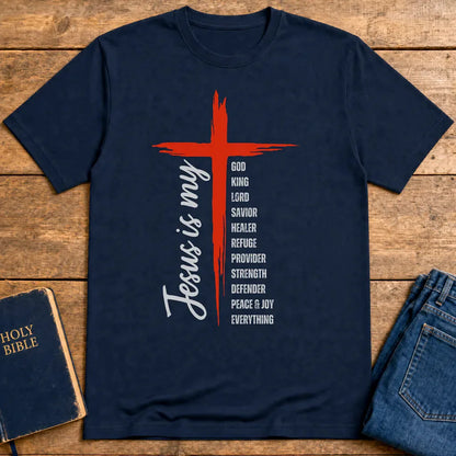 Jesus Is My Everything T-Shirt - Navy