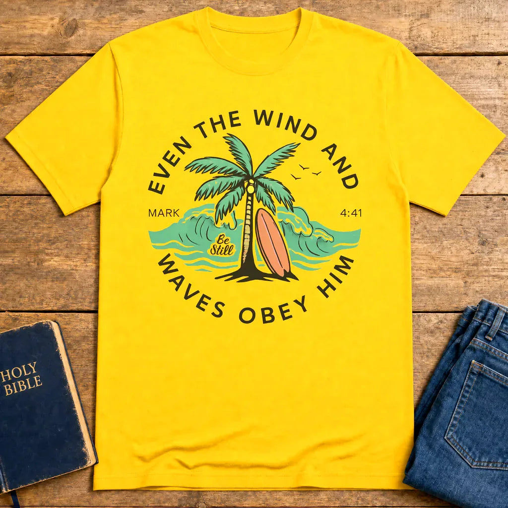 Even the Waves Obey T-Shirt - Daisy