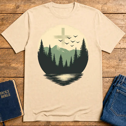 Wilderness Cross T-Shirt - Natural