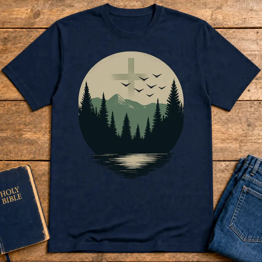 Wilderness Cross T-Shirt - Navy