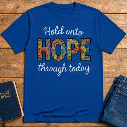 Hope Through Flowers T-Shirt - Royal