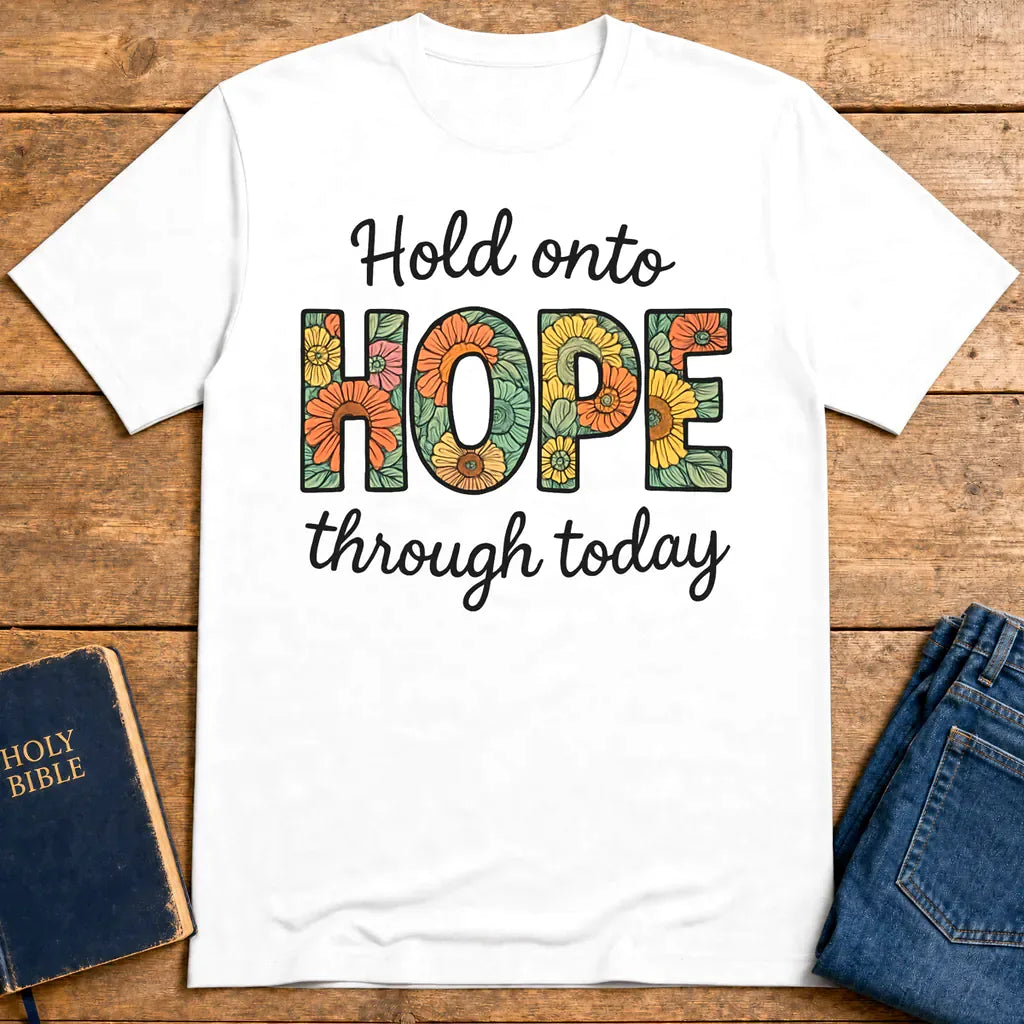 Hope Through Flowers T-Shirt - White