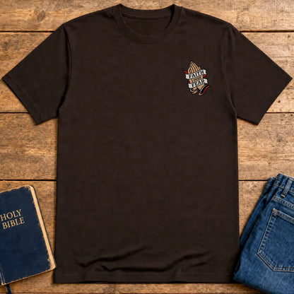 Faith Over Fear T-Shirt - Dark Chocolate