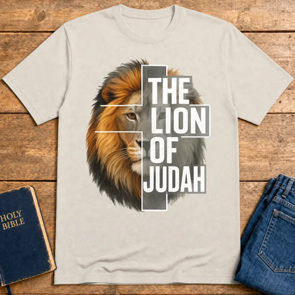 The Lion of Judah T-Shirt - Ice Grey