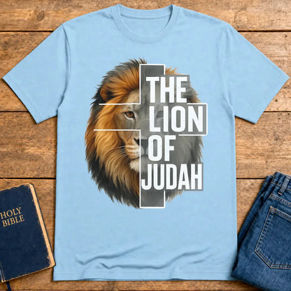 The Lion of Judah T-Shirt - Light Blue