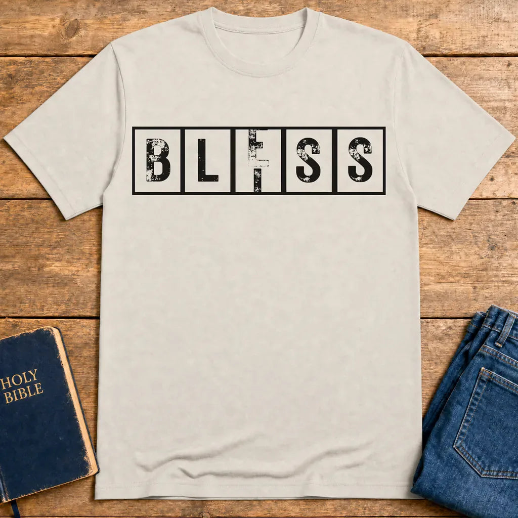 Bliss Bless T-Shirt - Ice Grey