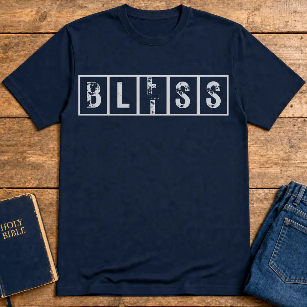 Bliss Bless T-Shirt - Navy