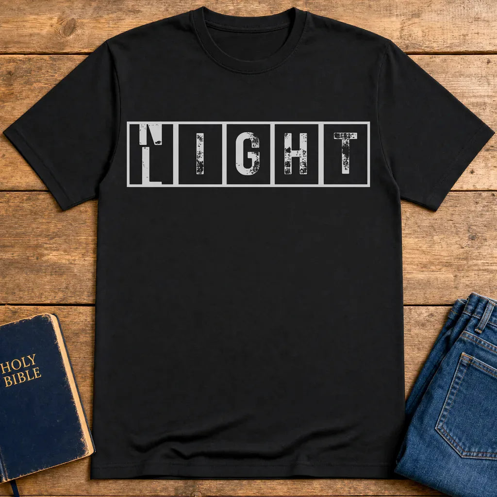 Walk By Faith Not By Night T-Shirt - Black