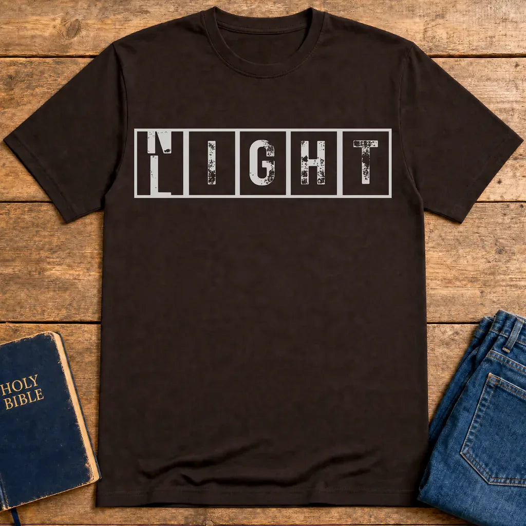 Walk By Faith Not By Night T-Shirt - Dark Chocolate