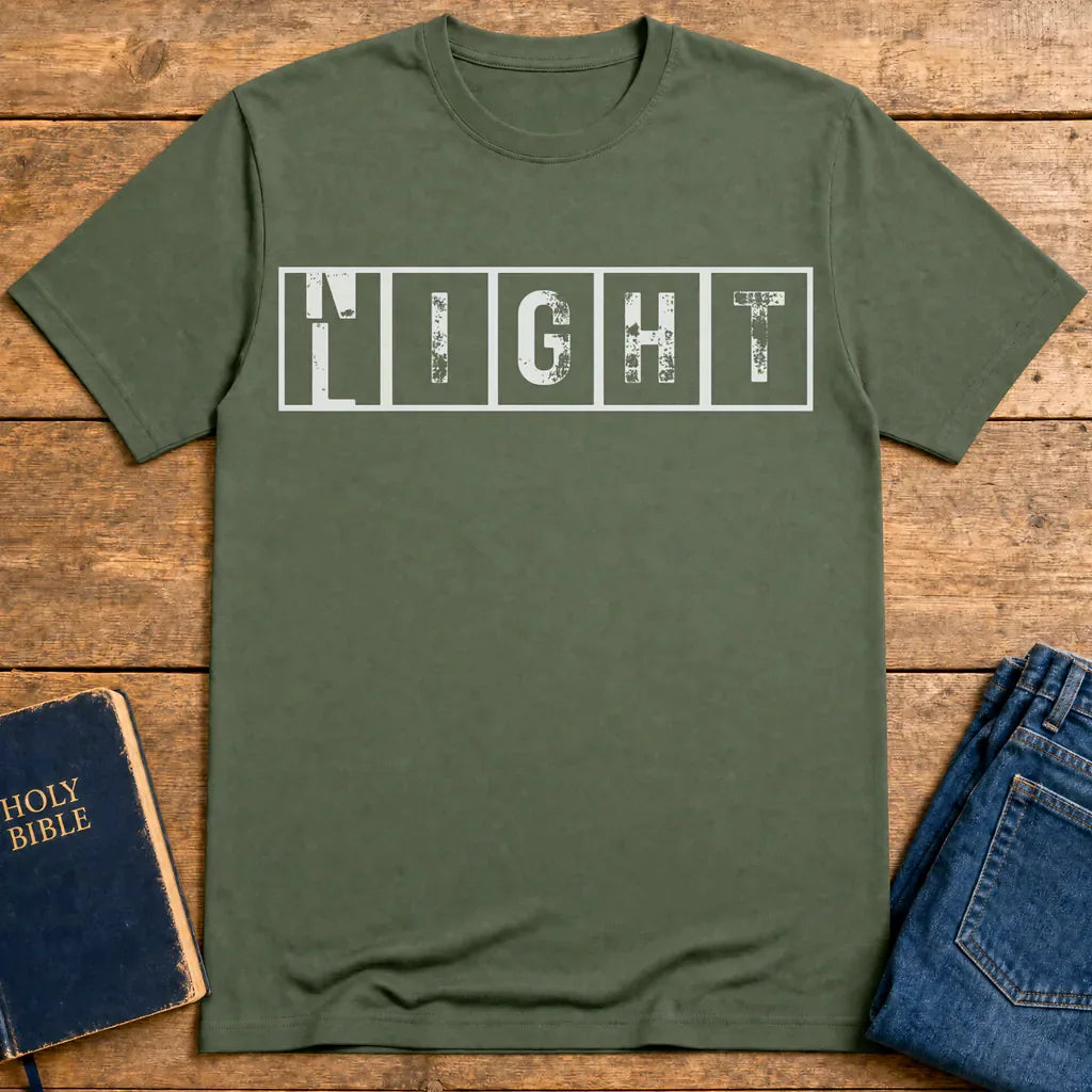 Walk By Faith Not By Night T-Shirt - Military Green