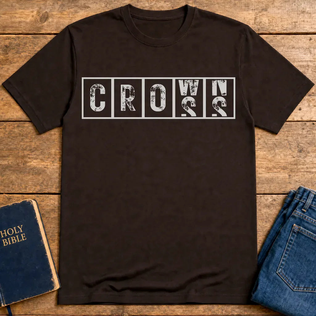 Cross & Crowns T-Shirt - Dark Chocolate