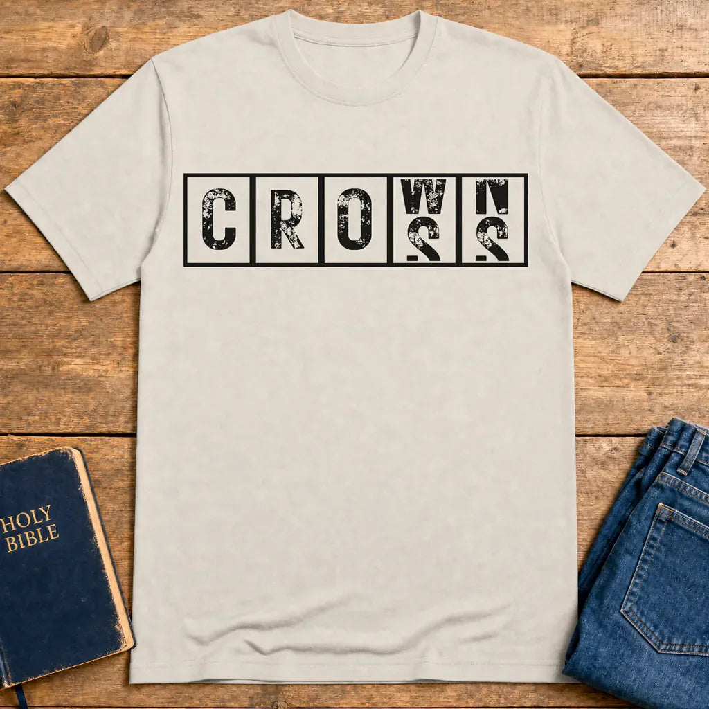 Cross & Crowns T-Shirt - Ice Grey
