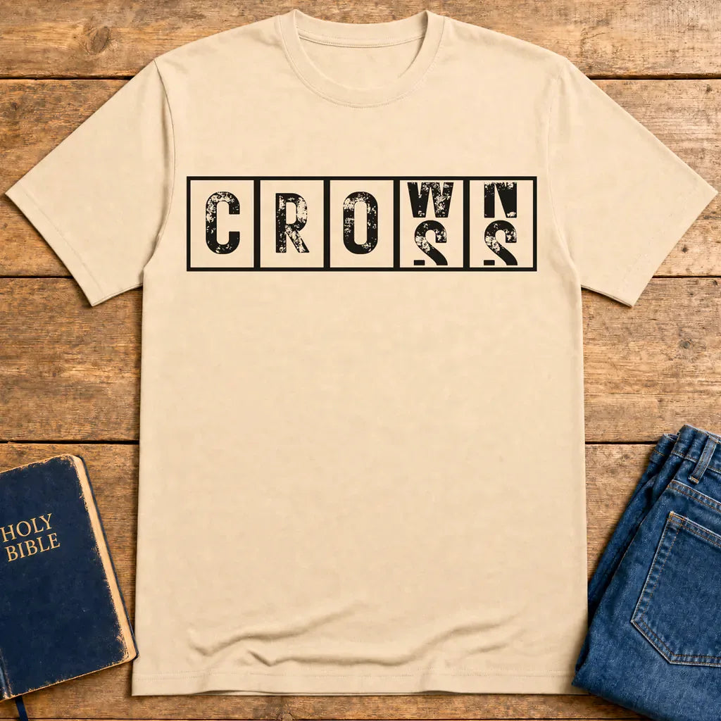 Cross & Crowns T-Shirt - Natural