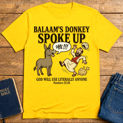 Balaam’s Donkey Spoke Up T-Shirt - Daisy