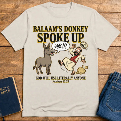 Balaam’s Donkey Spoke Up T-Shirt - Ice Grey