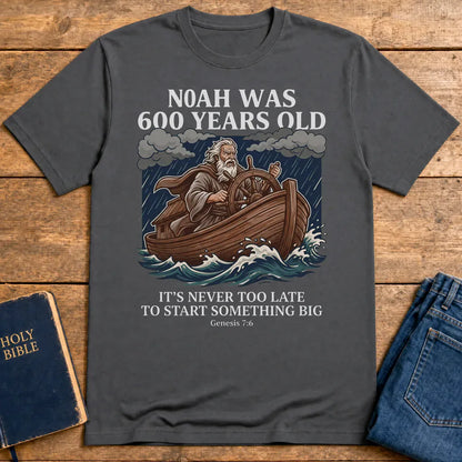 Noah's New Beginning T-Shirt - Charcoal