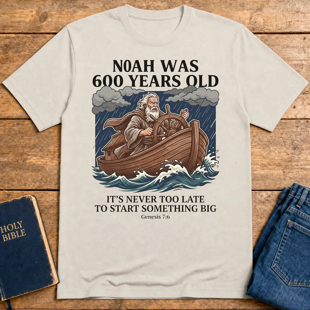 Noah's New Beginning T-Shirt - Ice Grey