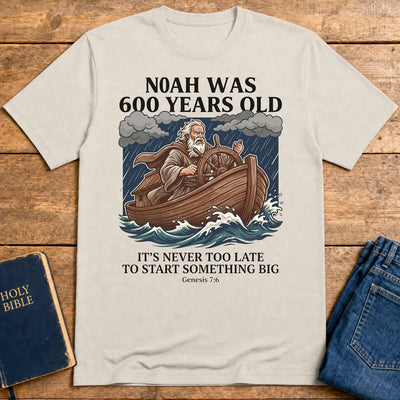 Noah's New Beginning T-Shirt - Ice Grey