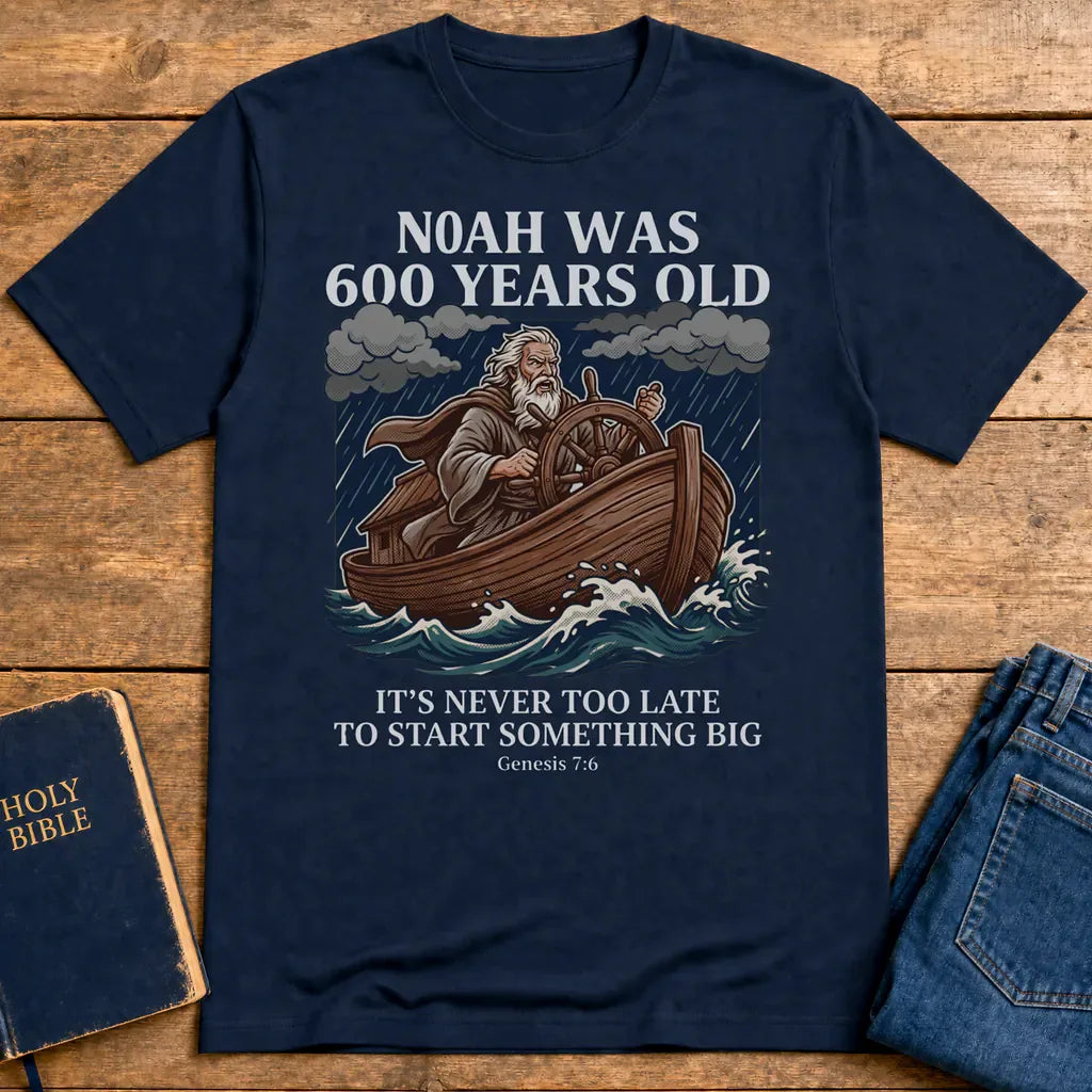 Noah's New Beginning T-Shirt - Navy