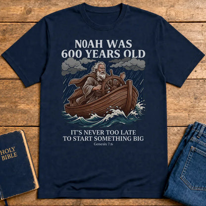 Noah's New Beginning T-Shirt - Navy