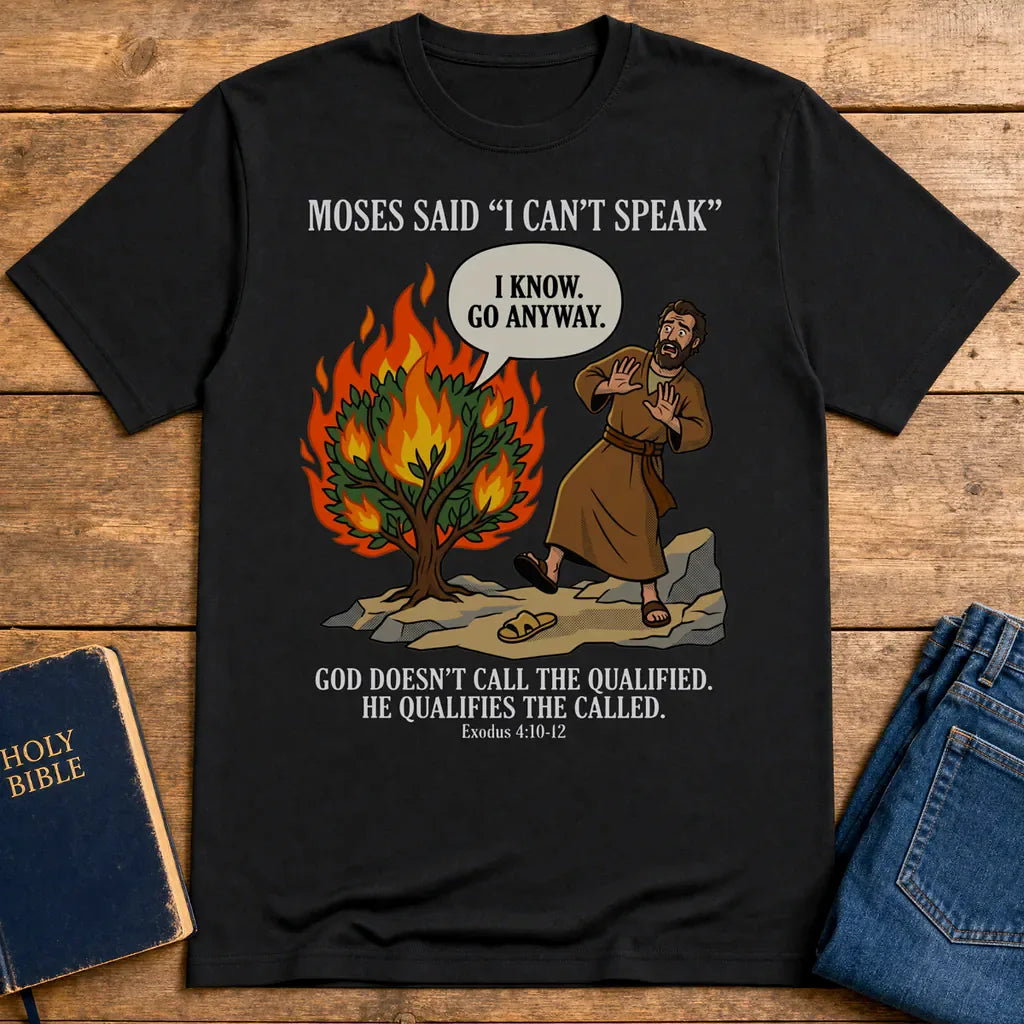 Go Anyway Moses T-Shirt - Black