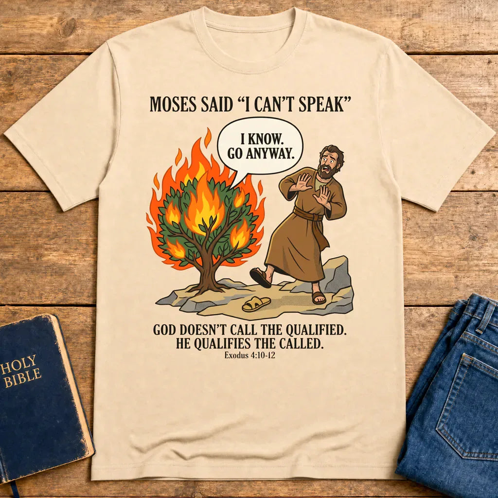 Go Anyway Moses T-Shirt - Natural