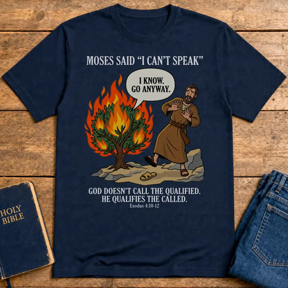 Go Anyway Moses T-Shirt - Navy