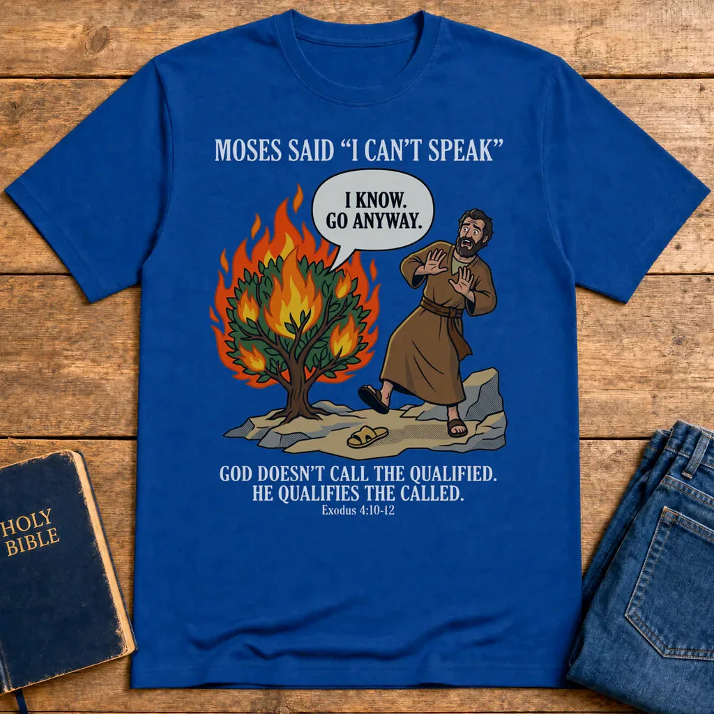 Go Anyway Moses T-Shirt - Royal