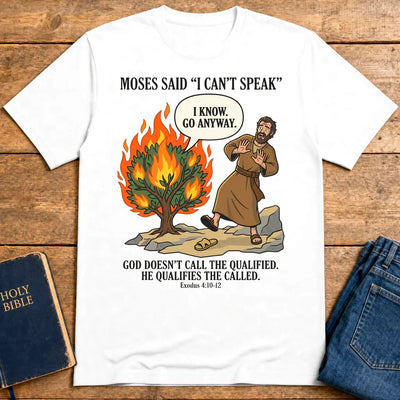 Go Anyway Moses T-Shirt - White