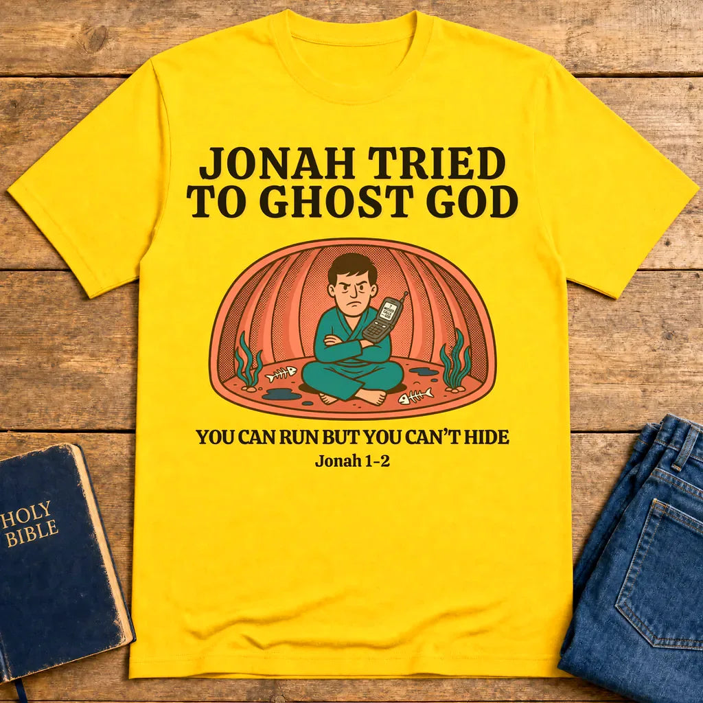 Jonah Tried to Ghost God T-Shirt - Daisy