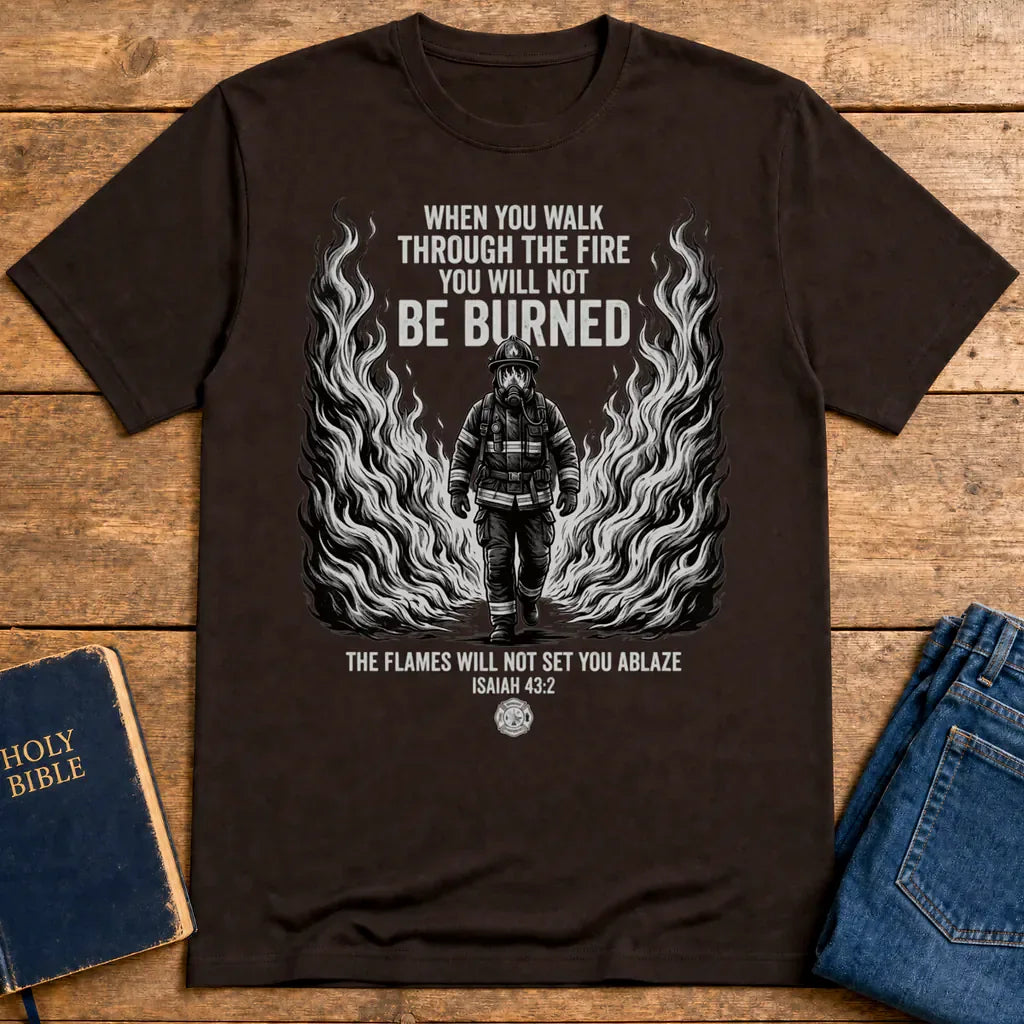 Walk Through Fire T-Shirt - Dark Chocolate