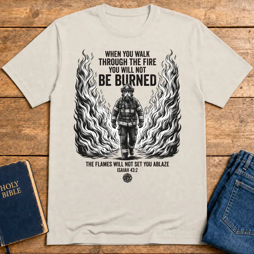 Walk Through Fire T-Shirt - Ice Grey