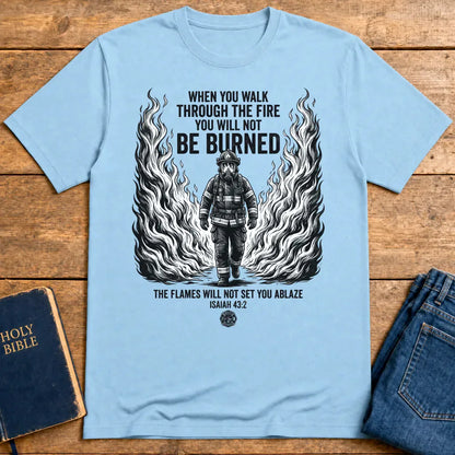 Walk Through Fire T-Shirt - Light Blue