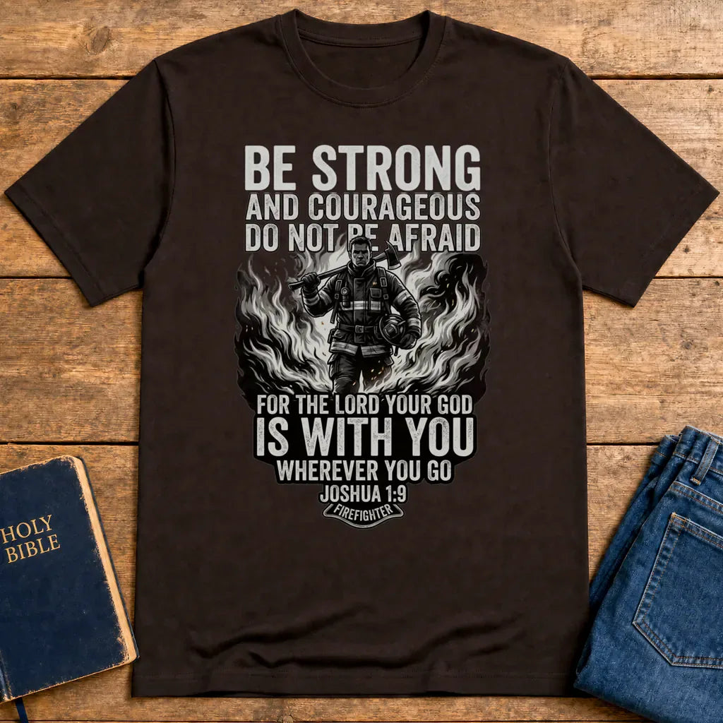 Firefighter Courage T-Shirt - Dark Chocolate