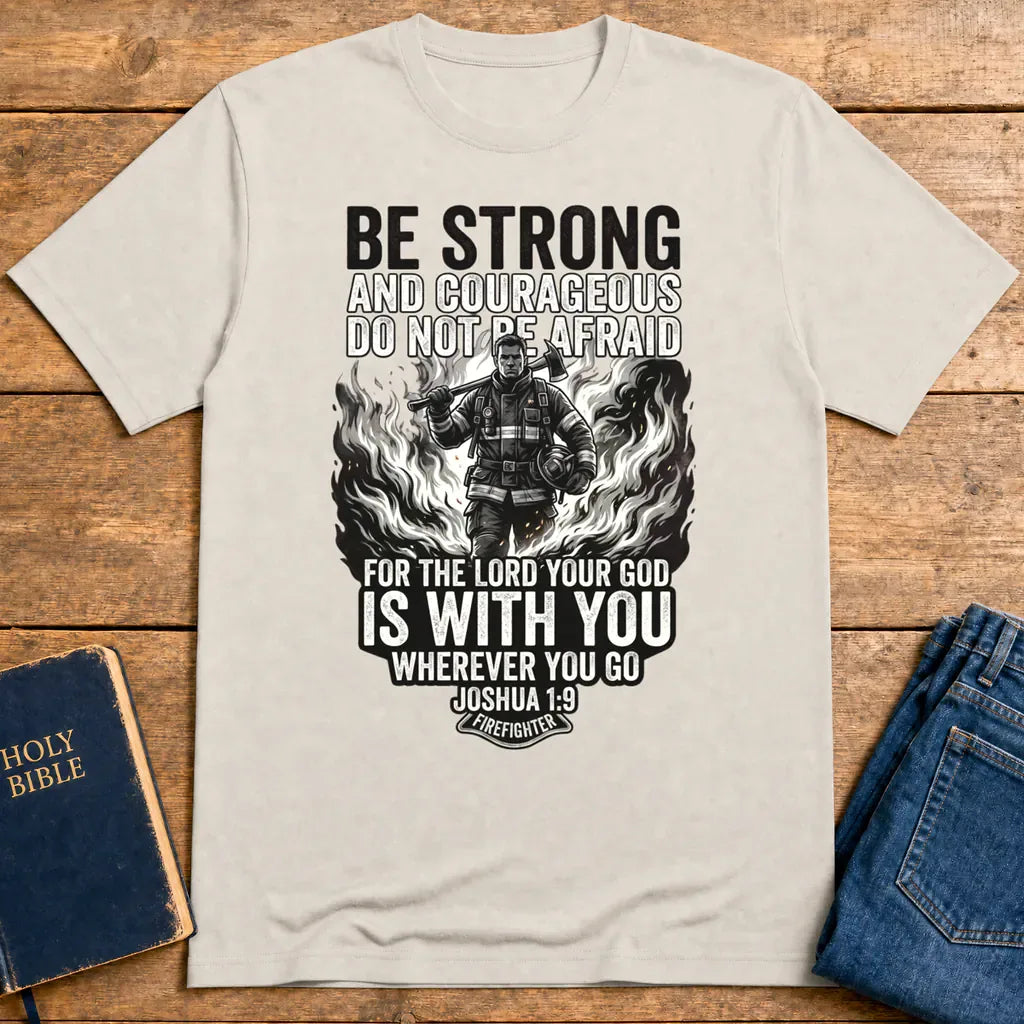 Firefighter Courage T-Shirt - Ice Grey