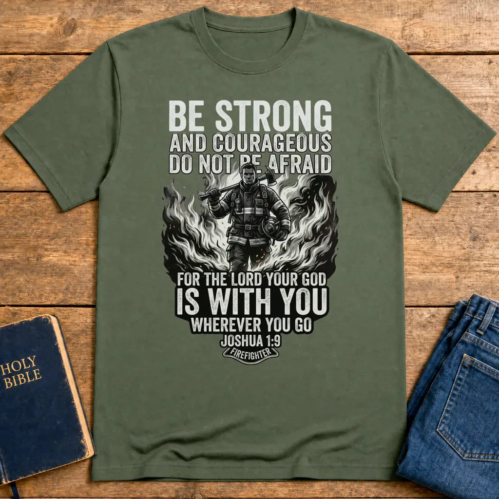 Firefighter Courage T-Shirt - Military Green